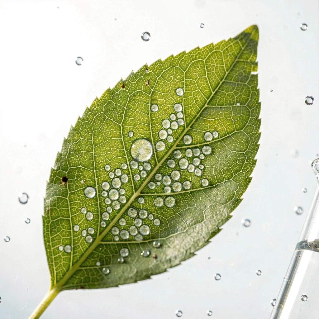 Struktura liścia pod powiększeniem